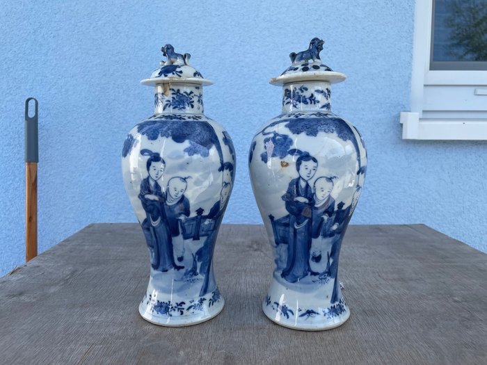 Váza - Porcelán - Kína - Guangxu (1875-1908)  (Nincs minimálár)