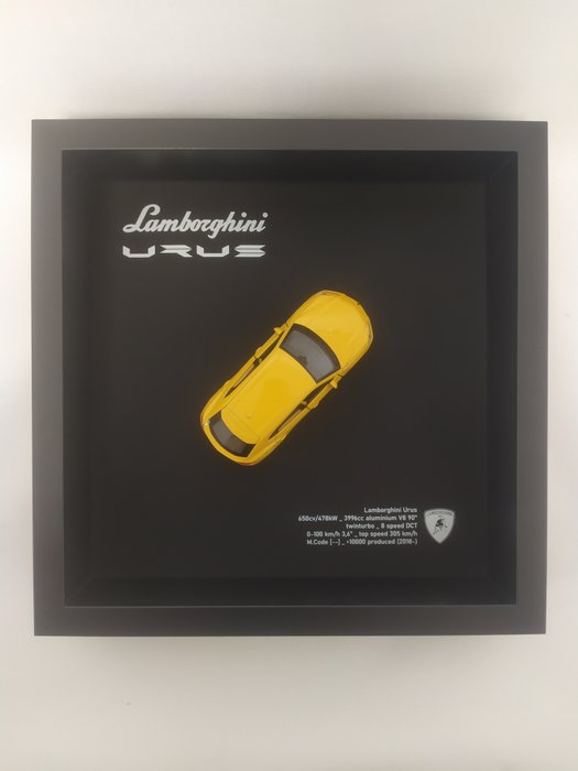 Oggetto decorativo - Lamborghini - Urus - Framed Shadow Box - 2024