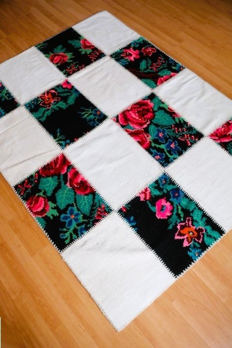 拼布凯林 - 凯利姆平织地毯 - 200 cm - 150 cm