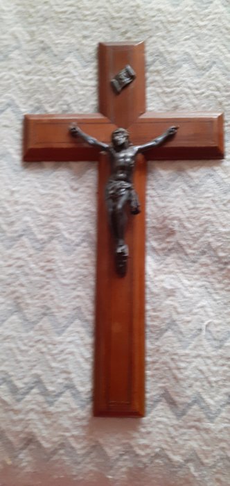 耶穌受難十字架像 - 錫 - 1850-1900