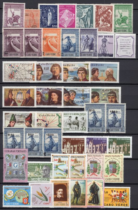 Kap Verde 1948/1974 - Umfangreiche **/MNH Sammlung der Kolonialzeit