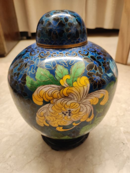 Vase - Emalje - Kina  (Ingen mindstepris)