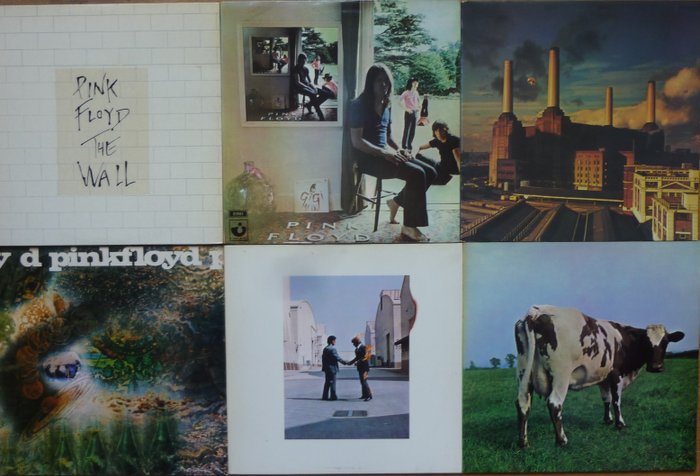 平克·佛洛伊德 - Animals- Wish You Where - The Wall - Atom Heart - Ummagumma - Saucerful - 多個標題 - LP - 1968