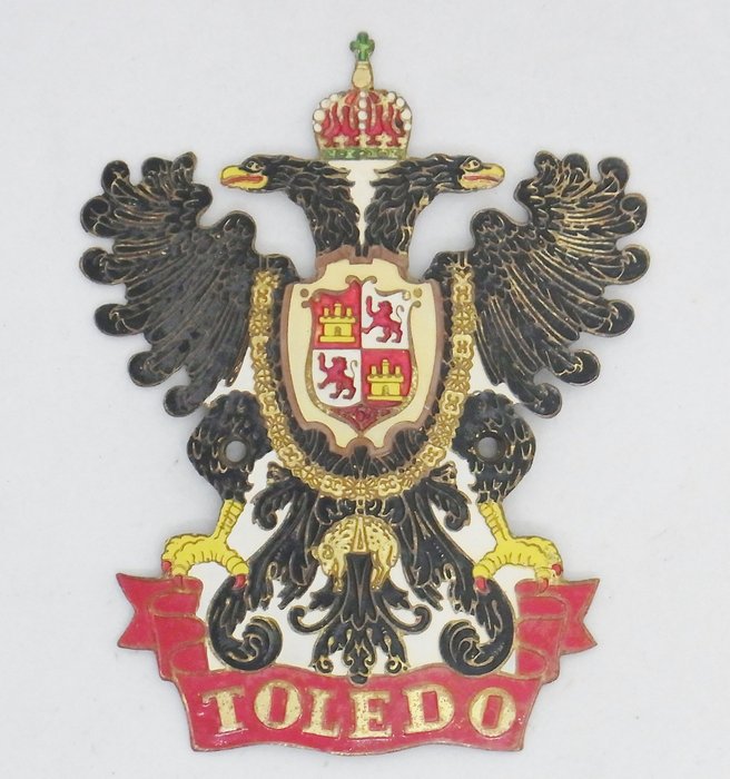 Écussons 1950's-60's Toledo Car Badge - Espagne - Fin du XXe siècle