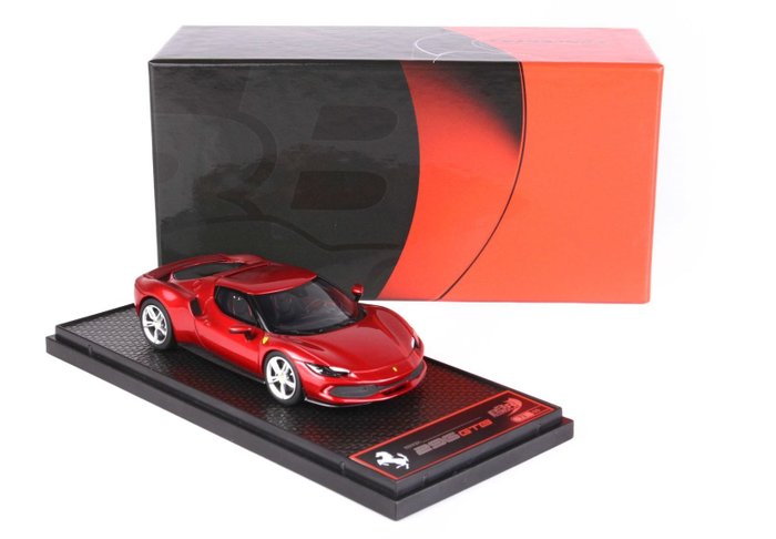 BBR 1:43 - 1 - Modellino di auto sportiva - Ferrari 296 GTB Rosso Imola 2021 - Cod BBRC264B2 - Limited Edition 99 Items