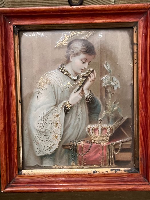 Artista genovese - San Luigi con il fiore del giglio