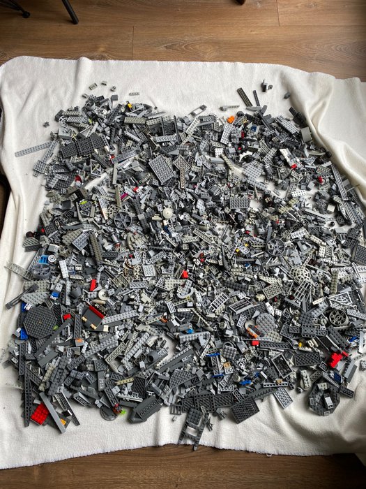 Lego - Collection of 5900 gram GREY Lego - 1980–1990