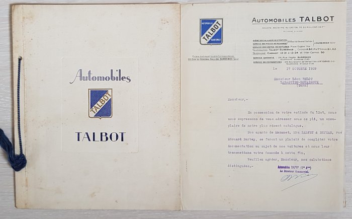 Talbot - Catalogue - 1925