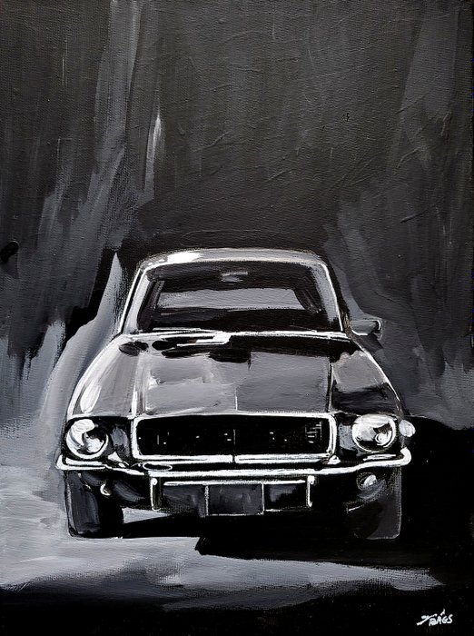 Artwork - Ford USA - Bullitt - Original painting - Baes Gerald - 2024