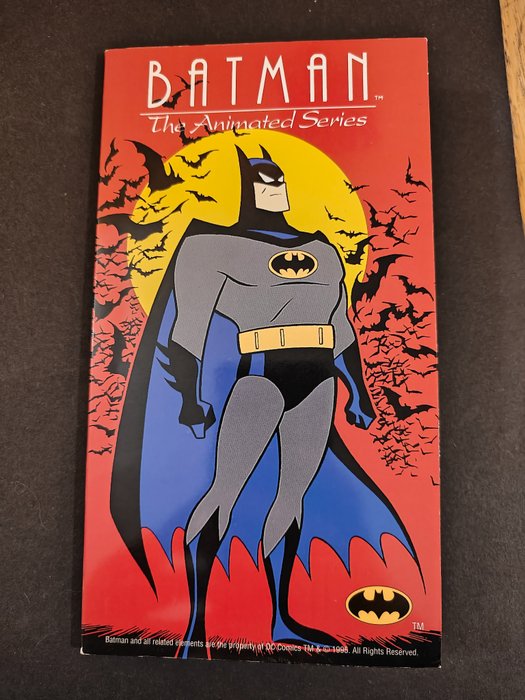 Coleção de cartões telefónicos - Pasta da série animada do Batman com 6 cartões telefônicos - DC Comics TM & 1995