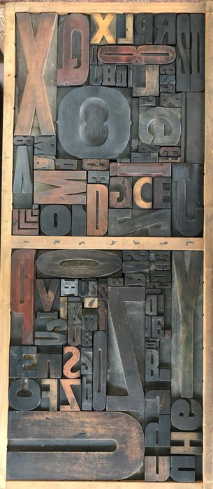 印刷字塊 (1) - 裝飾藝術風格 - 比利時