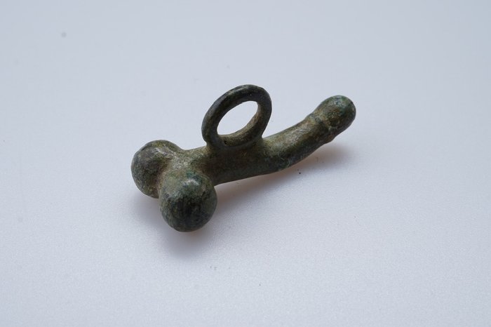 Oud-Romeins Brons Roman bronze phallus NO RESERVE  (Zonder Minimumprijs)