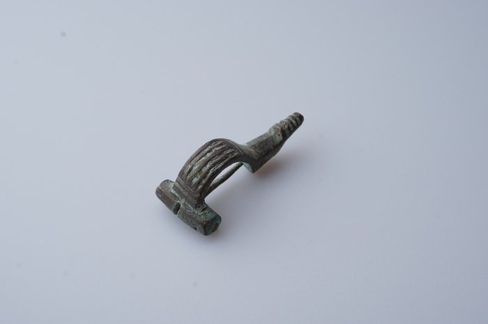 Romersk antik Bronze Romersk fibula INGEN RESERVE  (Ingen mindstepris)