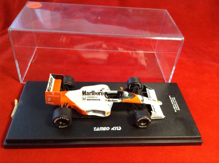 Tameo Models - made in Italy 1:43 - 1 - Modell racerbil - McLaren Honda MP4/5 F.1 2° Brazilian GP 1989 #2 Alain Prost - F.1 World Champion - profesjonelt bygget