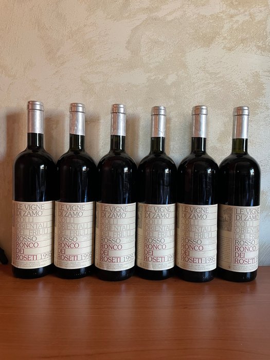 1995 Le Vigne Di Zamó Rosso Ronco Dei Roseti - Friaul-Julisch Venetien - 6 Flaschen (0,75 l)