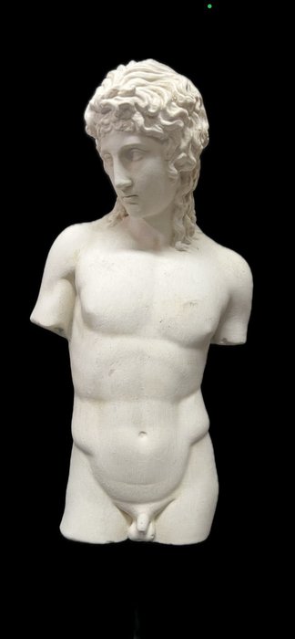 Skulptur, Torso di Eros - 44 cm - marmorstøv