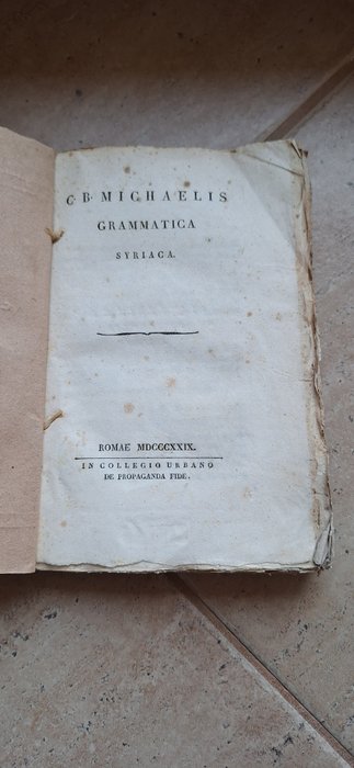 C.B.Michaelis - Grammatica syriaca - 1829