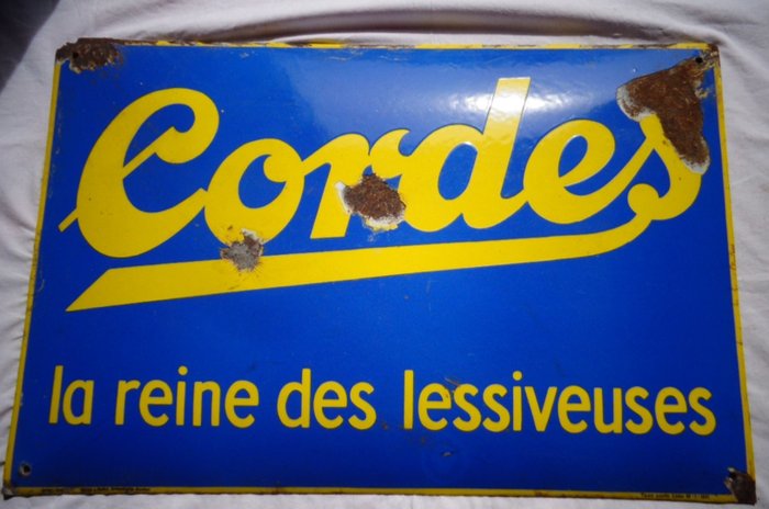Cordes La Reine Des Lessiveuses - Emalje skilt (1) - Emalje