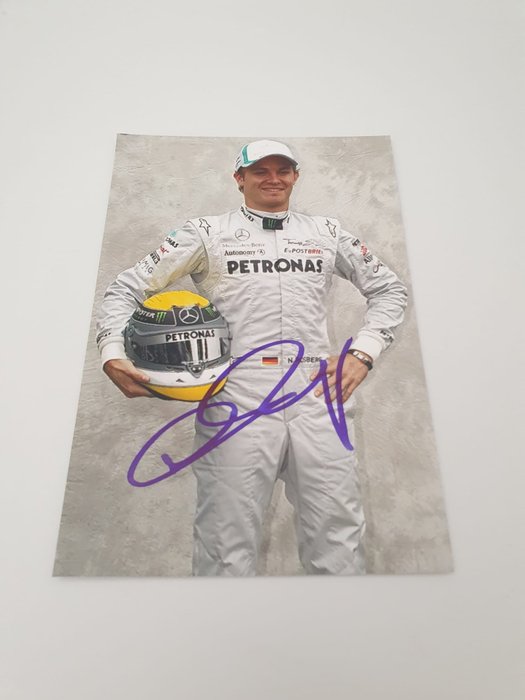 Nico Rosberg - Fotografia Autografata