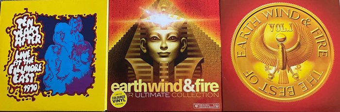 Ten Years After, Earth Wind & Fire - The Best of Earth Wind & Fire (1 LP), Live at Fullmore East 1970 (2 LP)), The ultimate  Collection - Disco de vinil - 2018