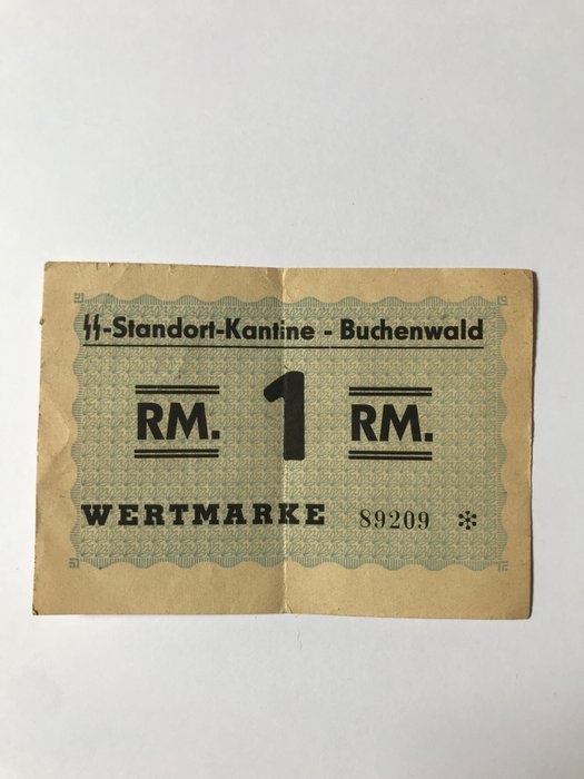 德国. - Buchenwald - 1 Reichsmark 1940-45 - Campbell 3952 (2)
