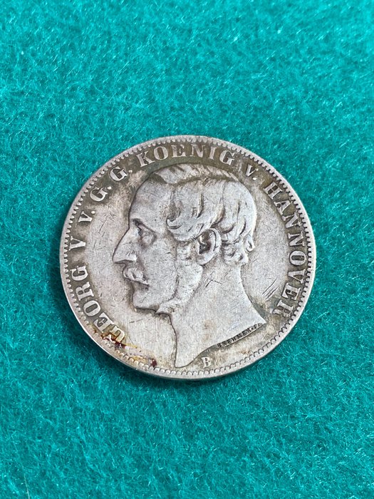 Germany, Hanover. Georg V. (1851-1866). Vereinsthaler 1863-B  (No Reserve Price)