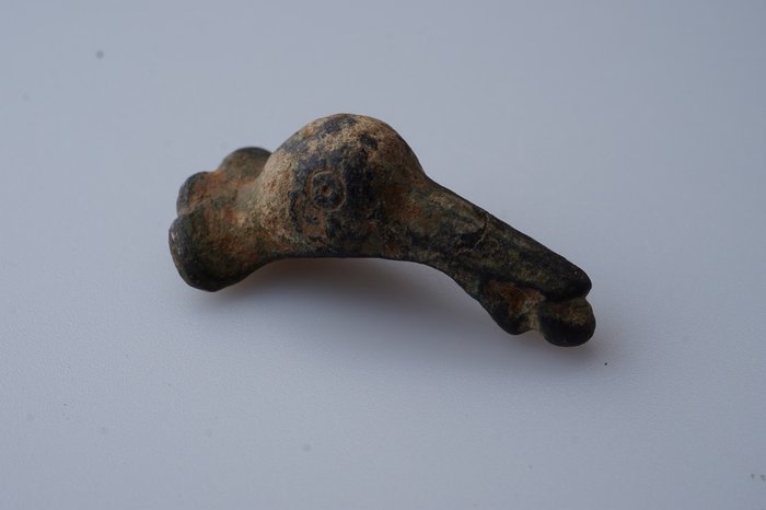 Romerska antiken Brons Romerskt brons pelikanhuvud INGEN RESERV  (Utan reservationspris)