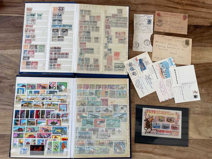 Russland, Sowjetunion, Baltikum, Zentralasien, Ukraine  - Umfangreiche Sammlung von Briefmarken und Poststücken, mit diversen teuren Briefmarken
