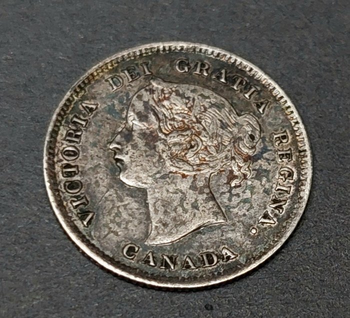 Kanada. Victoria (1837-1901). 5 Cents ("Silver Fishscale") 1871  (Ei pohjahintaa)
