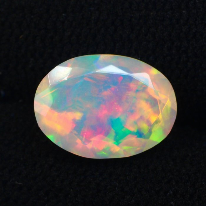 {No Reserve} Orange + Play of Colors Opal - 3.01 ct