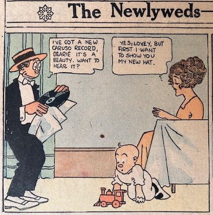 The Newlyweds / Hawkshaw the Detective - 20 Offset Print - by George McManus / Albert Carmichael / Gus Mager - 1913