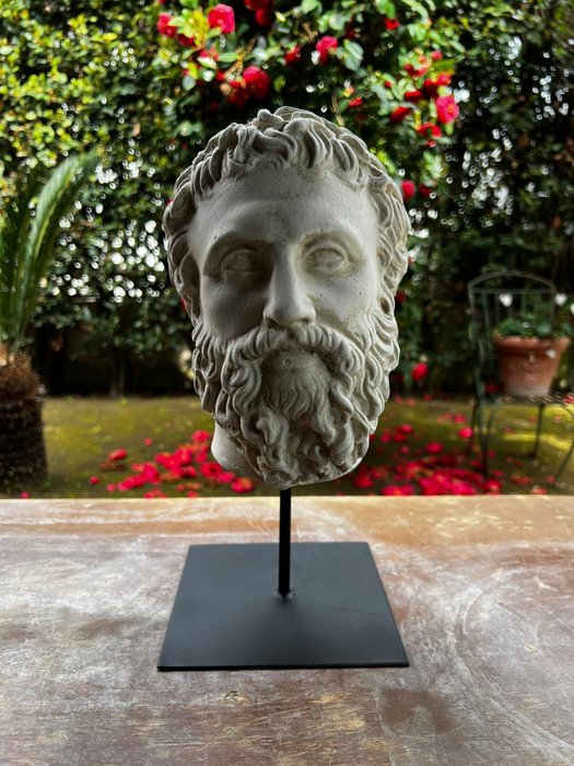 雕塑, Testa di Marco Aurelio - 33 cm - 大理石粉尘