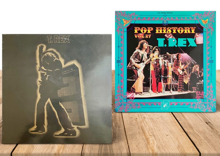 T. Rex - Electric Warrior / Pop History Vol 27 - LP Albums (multiple items) - 1st Pressing - 1971