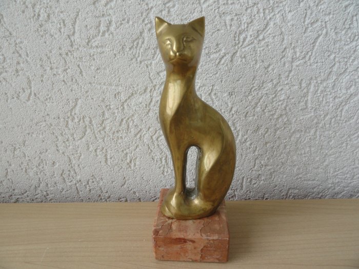 小塑像 - Siamese Kat - 黃銅