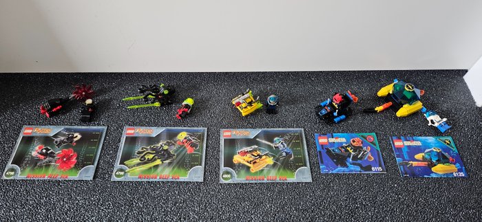 Lego - Alpha Team + System - 6115 + 6125 + 4800 + 4799 + 4798 - 5 setjes System + Alpha Team - 1990-2000
