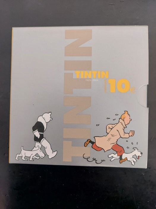 Belgia. 10 Euro 2004 "Tintin" Proof  (Ei pohjahintaa)
