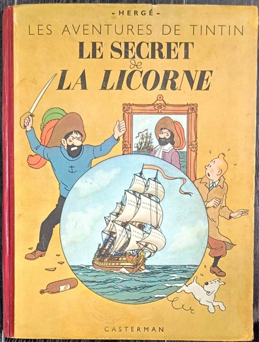 Tintin T11 - Le Secret de la Licorne (B1) - C - 1 Album - 再版 - 1947