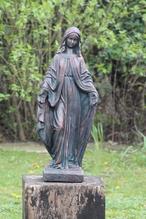 Escultura, Beeld van Moeder Maria 80 cm hoog - 80 cm - resina mgo