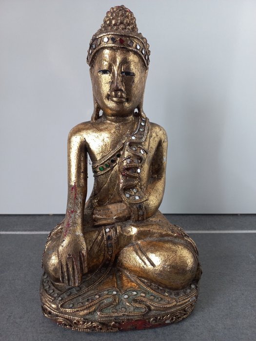Skulptur - Buddha i Mandalay-stil - Buddha - Myanmar  (Ingen mindstepris)