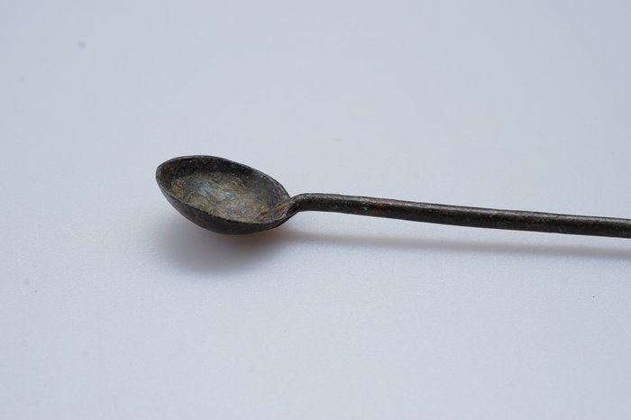 Ancient Roman Bronze Bronze Roman spoon NO RESERVE - 14.5 cm  (No Reserve Price)