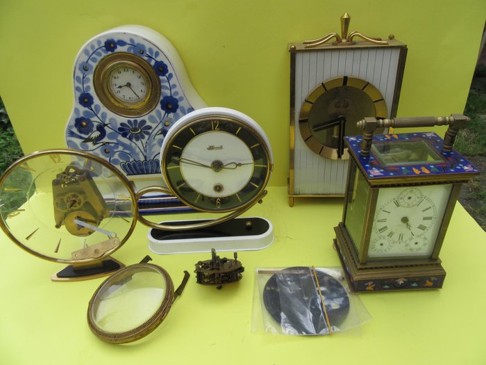 时钟  (8) - 玻璃, 钢, 黄铜 - 1950-1960