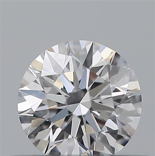 1 pcs 鑽石 - 0.50 ct - 明亮型 - D (無色) - 無瑕疵的