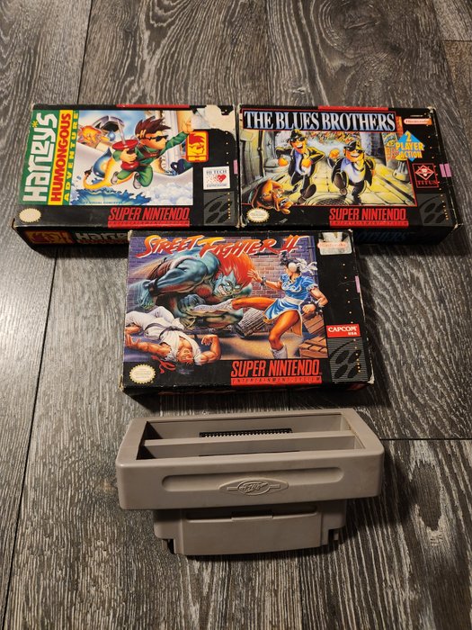Nintendo - SNES - NTSC-US + adapter - Videojogo (3) - Na caixa original
