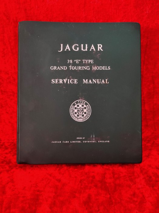 Original Jaguar 3.8 Typ „E“ Servicehandbuch + Ergänzung 4.2 - Année 70