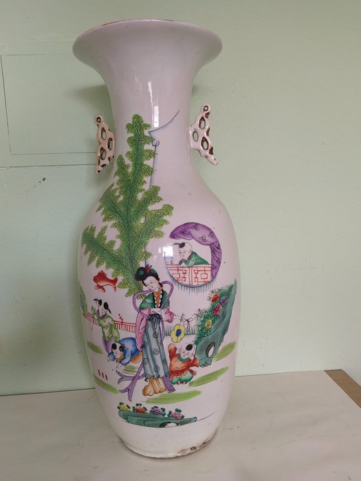 Vase - Porcelæn - Kina  (Ingen mindstepris)