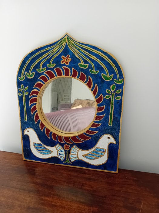 Mirror- (H. 63 cm)  - Wood