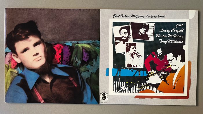 Chet Baker - One Upon a Summertime (1st U.S. pressing) & Baker / Lackerschmid (1st German) - 多個標題 - LP 專輯（多個） - 第一批 模壓雷射唱片 - 1980