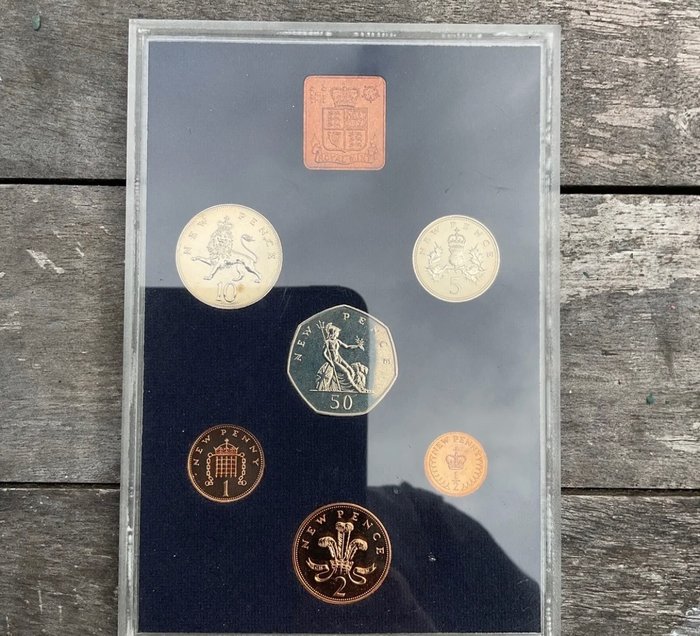 United Kingdom. Lot of 7x British Proof Sets 1970, 71, 72, 74, 76, 80 and 81.  (No Reserve Price)