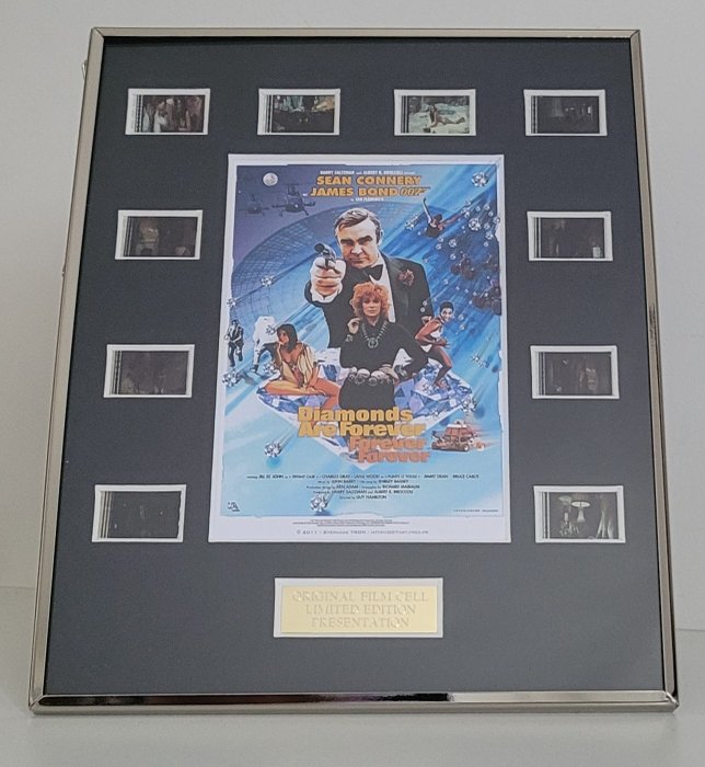 James Bond 007: Diamonds Are Forever - Framed Film Cell Display with COA