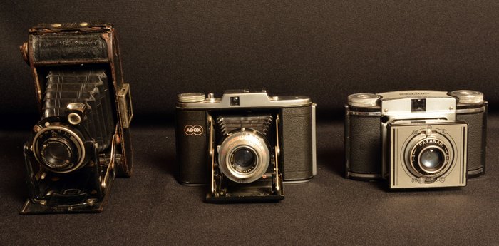 Braun, Voigtländer, ADOX Rofflilm Kameras 6x6 und 6x9 模拟相机